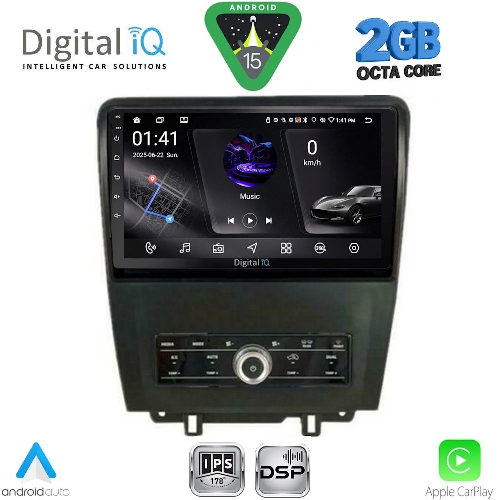 Φωτογραφία προϊόντος: DIGITAL IQ RSF 4165_CPA (9inc) MULTIMEDIA TABLET for FORD MUSTANG mod. 2010-2015