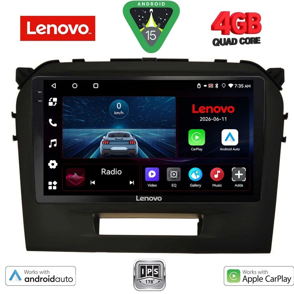 Φωτογραφία προϊόντος: LENOVO LVE 8697BL_CPAA (9inc) MULTIMEDIA TABLET for SUZUKI VITARA mod. 2016-2025 (BLACK)