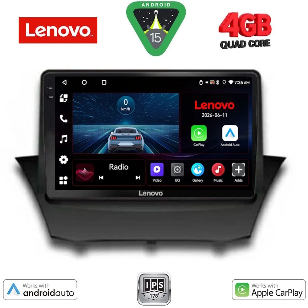 Φωτογραφία προϊόντος: LENOVO LVE 8154A_CPAA (9inc) MULTIMEDIA TABLET for FORD FIESTA mod. 2008-2017