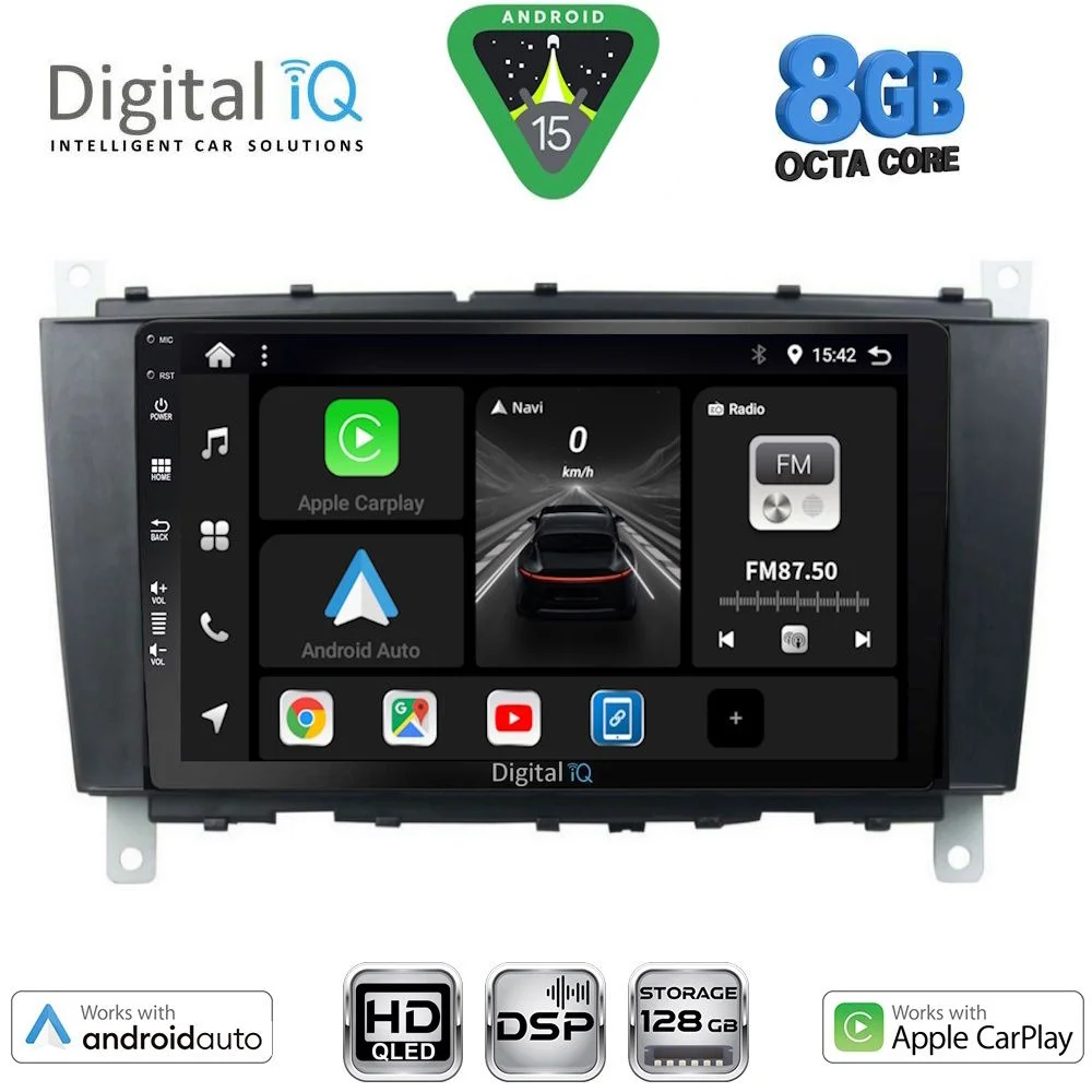 Φωτογραφία προϊόντος: DIGITAL IQ BXF 7403_CPAA (8inc) MULTIMEDIA TABLET for MERCEDES C – CLK (W203-209) mod. 2004-2008