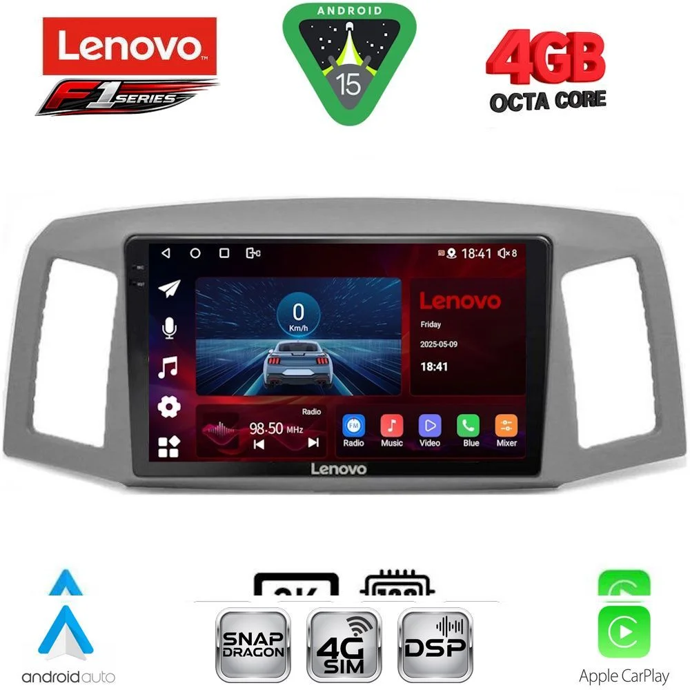 Φωτογραφία προϊόντος: LENOVO SSQ 9281_CPA (10inc) MULTIMEDIA TABLET for JEEP GRAND CHEROKEE mod. 2005-2007