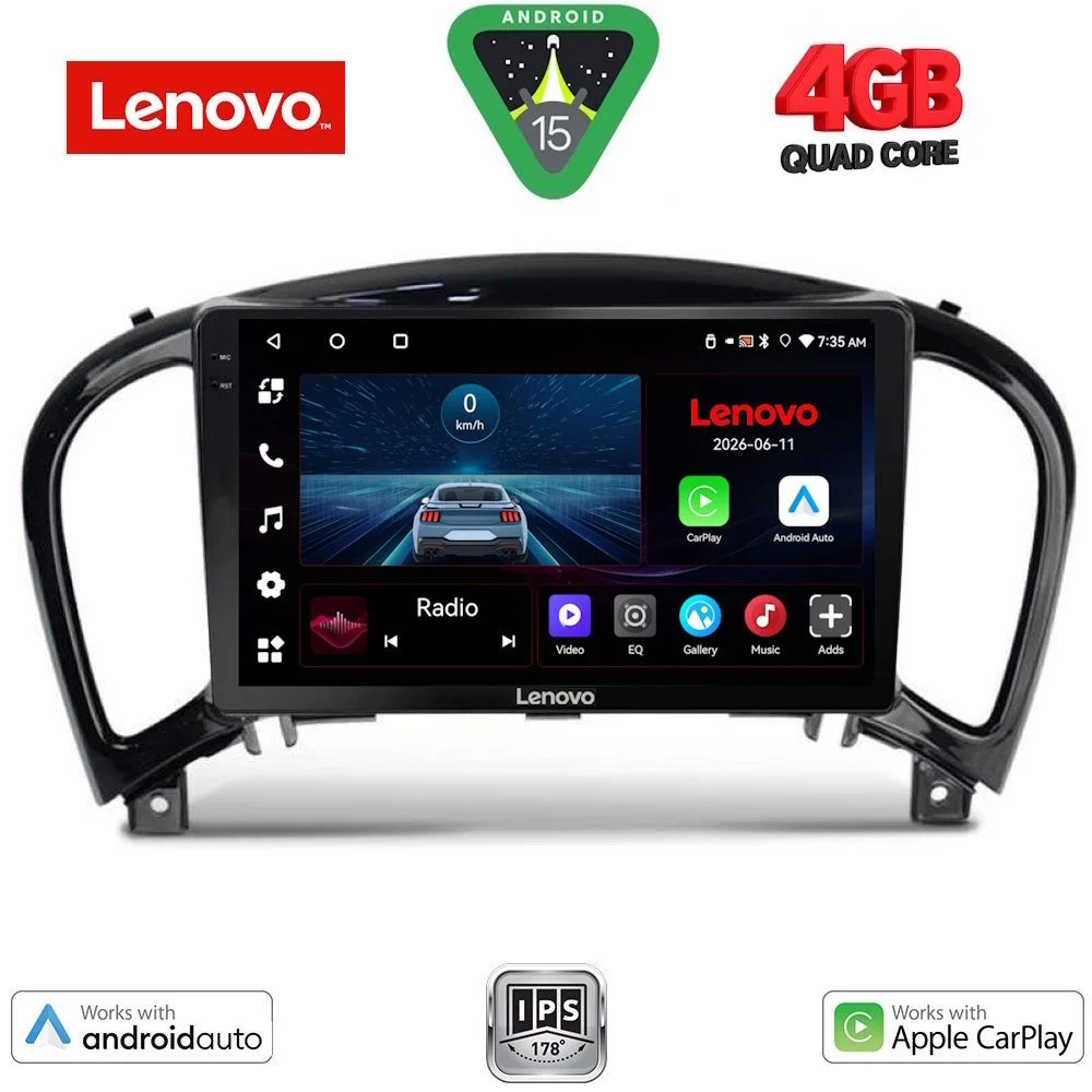 Φωτογραφία προϊόντος: LENOVO LVE 8452_CPAA (9inc) MULTIMEDIA TABLET for NISSAN JUKE mod. 2009-2020