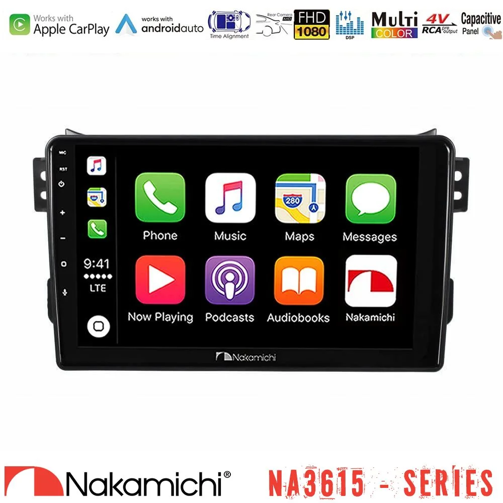 Φωτογραφία προϊόντος: Nakamichi NA3615 Series Με Wireless Carplay & Android Auto Suzuki Splash amp; Opel Agila 2008-2014 Media Station Tablet 9