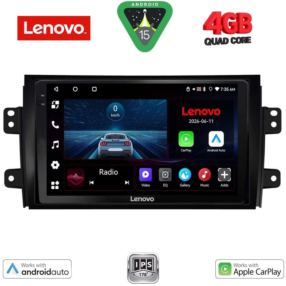 Φωτογραφία προϊόντος: LENOVO LVE 8688_CPAA (9inc) MULTIMEDIA TABLET for FIAT SEDICI – SUZUKI SX4 mod. 2005-2013