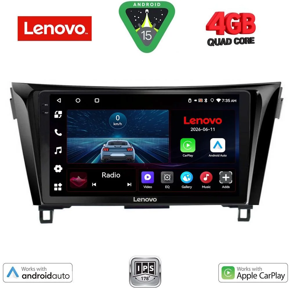 Φωτογραφία προϊόντος: LENOVO LVE 8468_CPAA (10inc) MULTIMEDIA TABLET for NISSAN QASHQAI - XTRAIL mod. 2014-2021