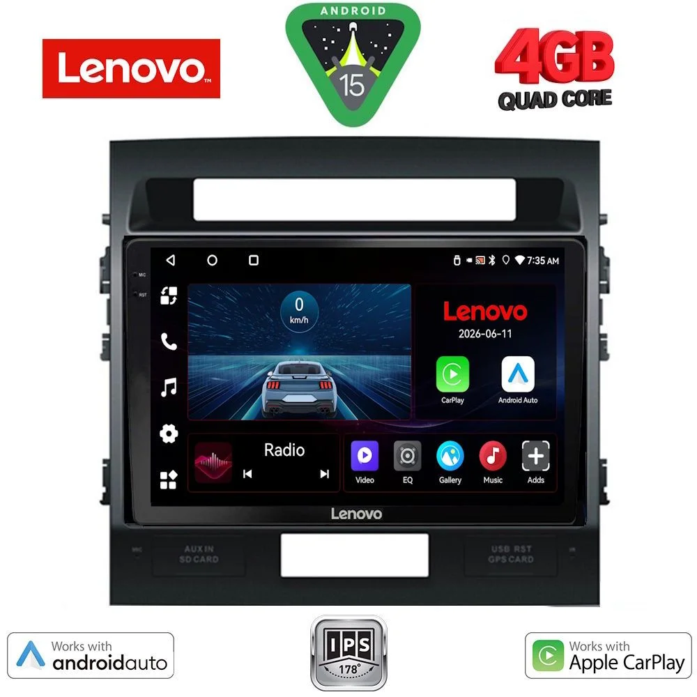 Φωτογραφία προϊόντος: LENOVO LVE 8724_CPAA (10inc) MULTIMEDIA TABLET for TOYOTA LAND CRUISER mod. 2008-2015