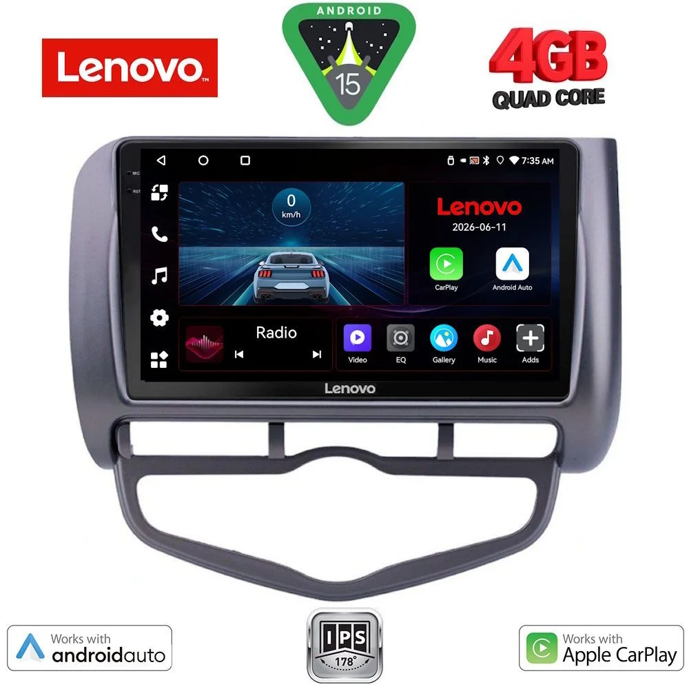 Φωτογραφία προϊόντος: LENOVO LVE 8210_CPAA CLIMA (9inc) MULTIMEDIA TABLET for HONDA JAZZ mod. 2002-2008