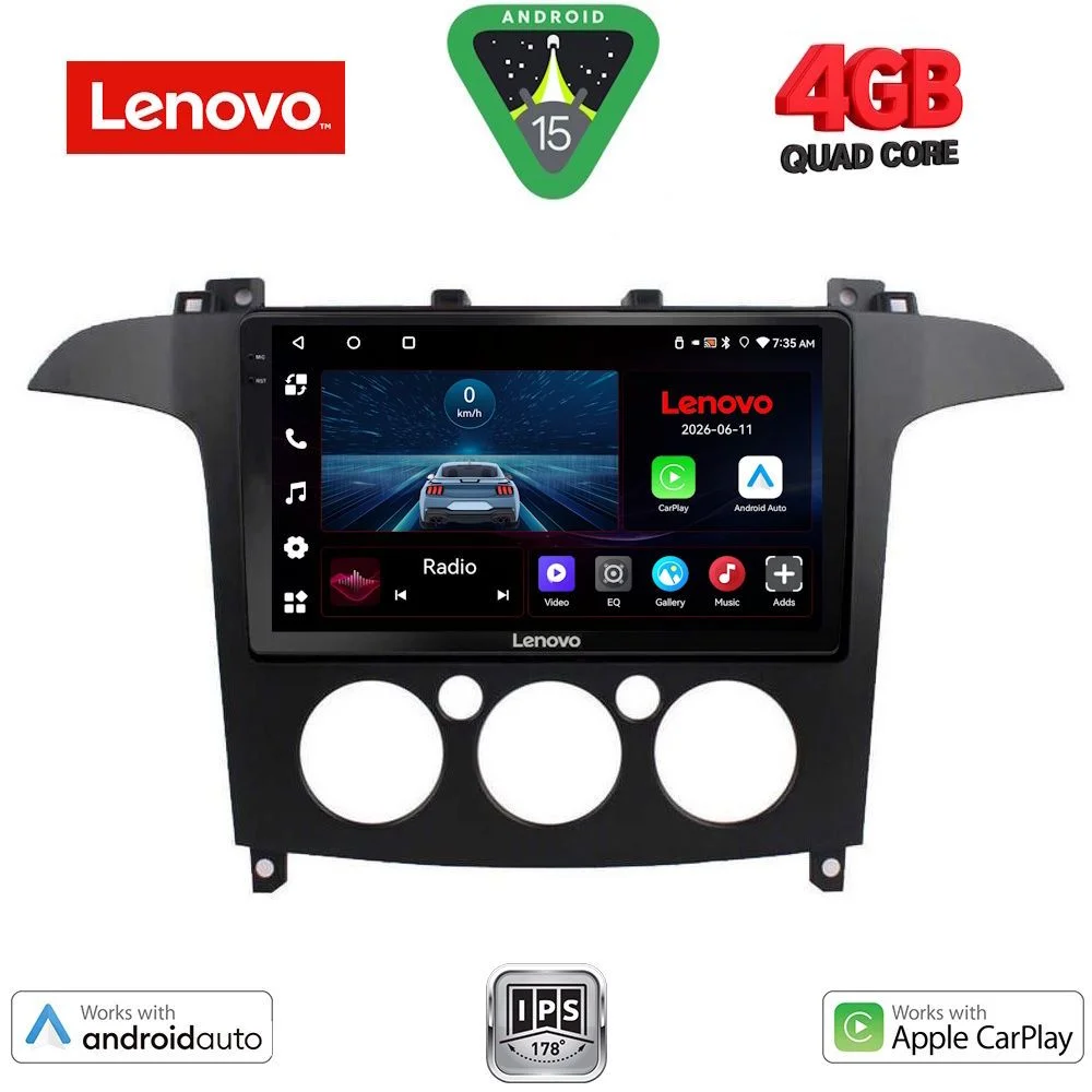 Φωτογραφία προϊόντος: LENOVO LVE 8175_CPAA A/C (9inc) MULTIMEDIA TABLET for FORD SMAX mod. 2006-2014