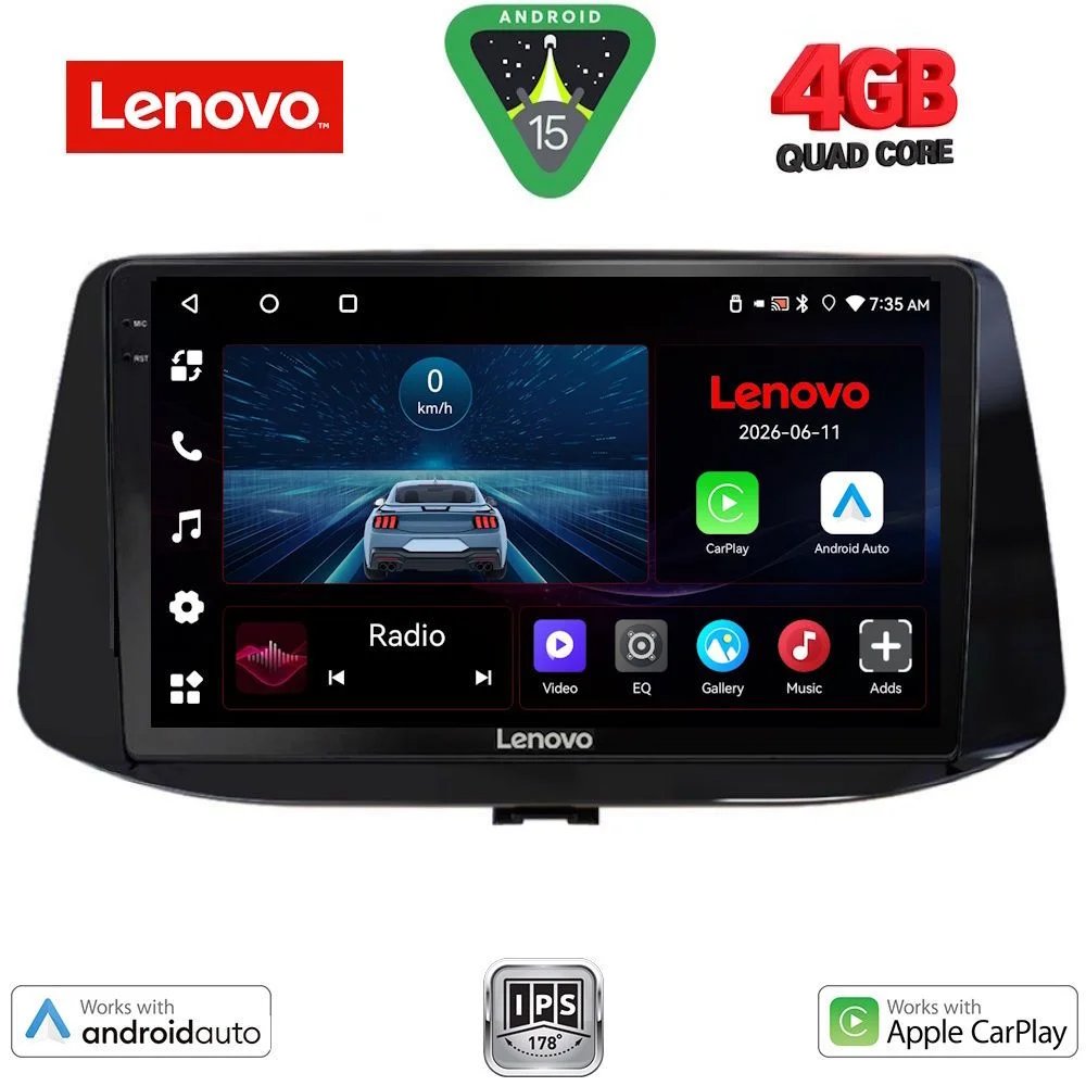 Φωτογραφία προϊόντος: LENOVO LVE 8233_CPAA (9inc) MULTIMEDIA TABLET for HYUNDAI i30 mod. 2018-2025