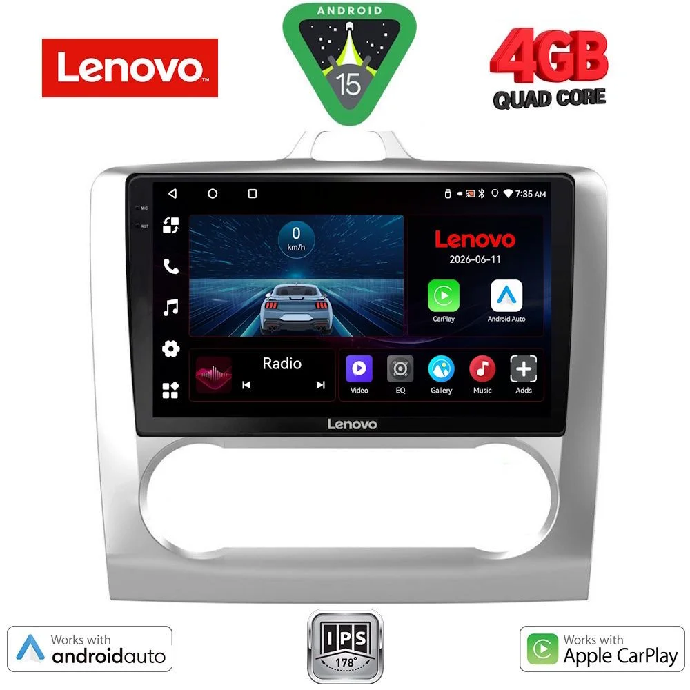Φωτογραφία προϊόντος: LENOVO LVE 8156SL_CPAA CLIMA (9inc) MULTIMEDIA TABLET for FORD FOCUS mod. 2005-2012 (SILVER)