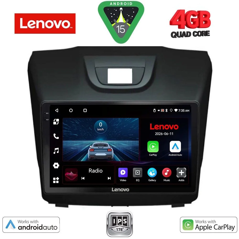 Φωτογραφία προϊόντος: LENOVO LVE 8255_CPAA (9inc) MULTIMEDIA TABLET for ISUZU DMAX mod. 2012-2020