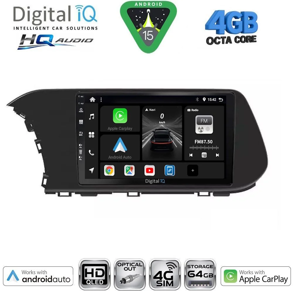 Φωτογραφία προϊόντος: DIGITAL IQ BXK 19220_CPAA (10inc) MULTIMEDIA TABLET for HYUNDAI i20 - BAYON mod. 2020-2026