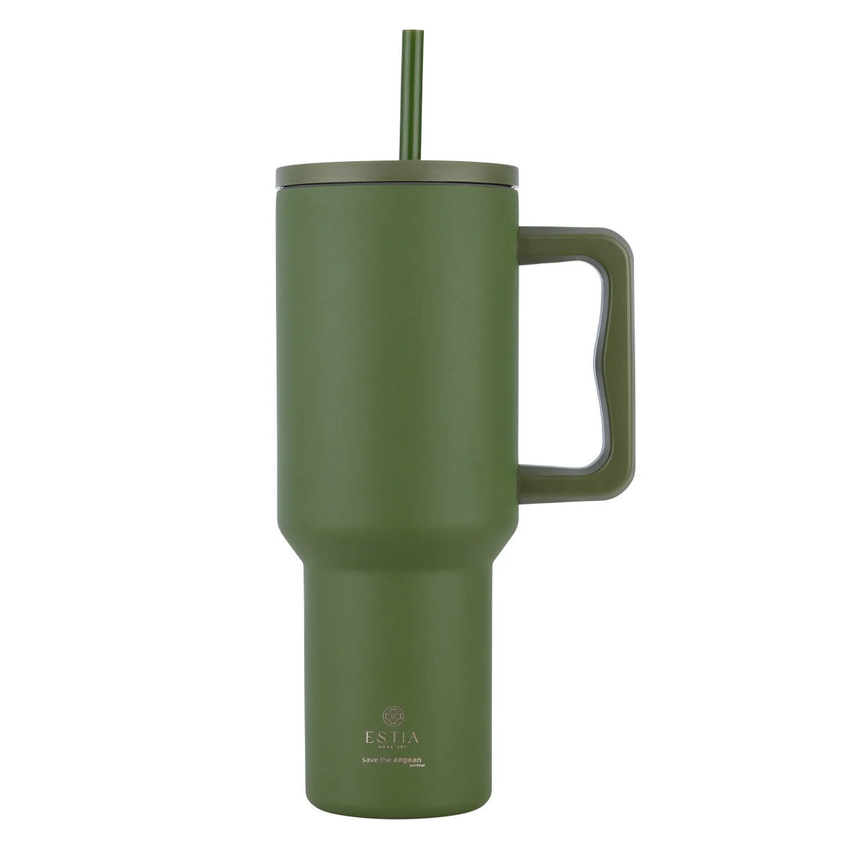 Φωτογραφία προϊόντος: ESTIA ΘΕΡΜΟΣ STRAW TUMBLER XL SAVE THE AEGEAN 1200ml FOREST SPIRIT