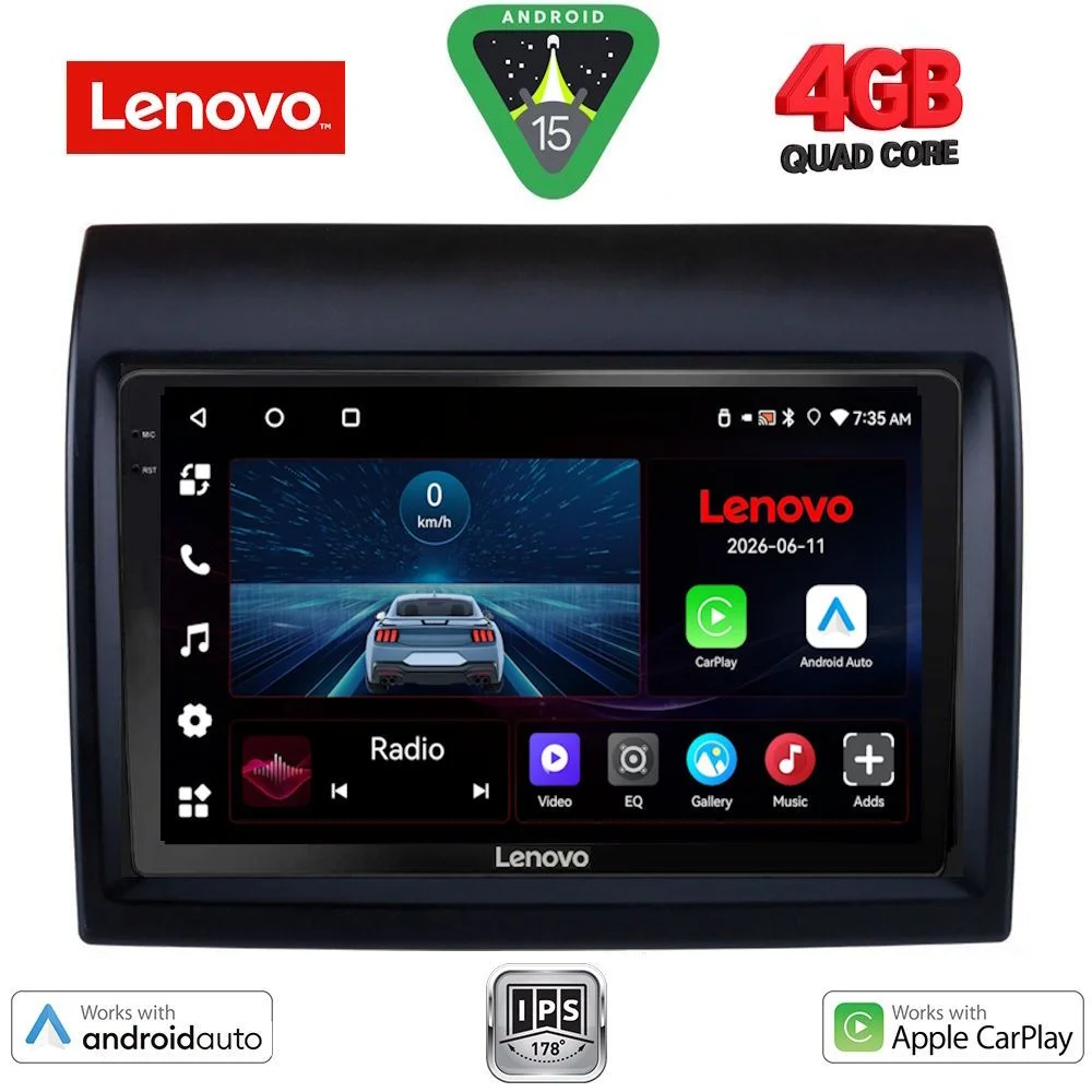 Φωτογραφία προϊόντος: LENOVO LVE 8141_CPAA (9inc) MULTIMEDIA TABLET for FIAT DUCATO – CITROEN JUMPER – PEUGEOT BOXER mod. 2006-2021