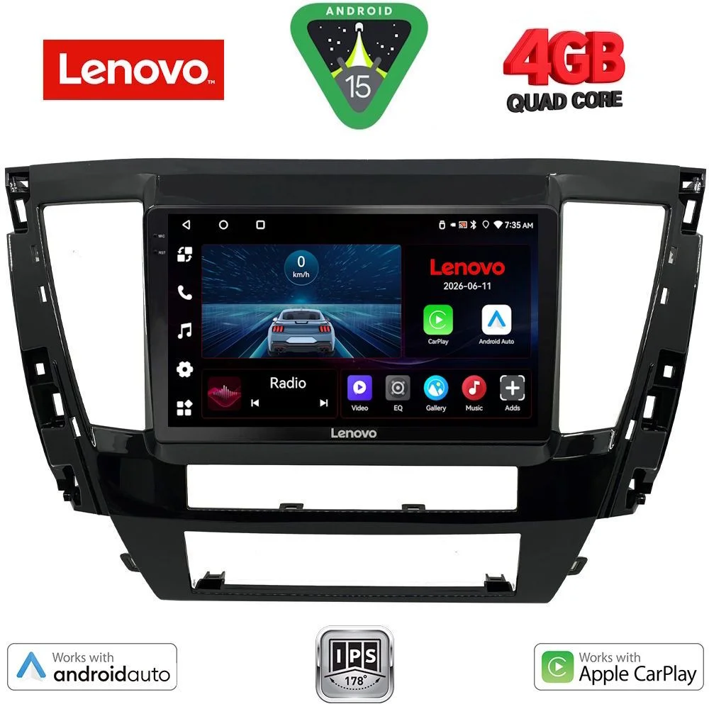 Φωτογραφία προϊόντος: LENOVO LVE 8447S_CPAA (9inc) MULTIMEDIA TABLET for MITSUBISHI PAJERO SPORT mod. 2020+