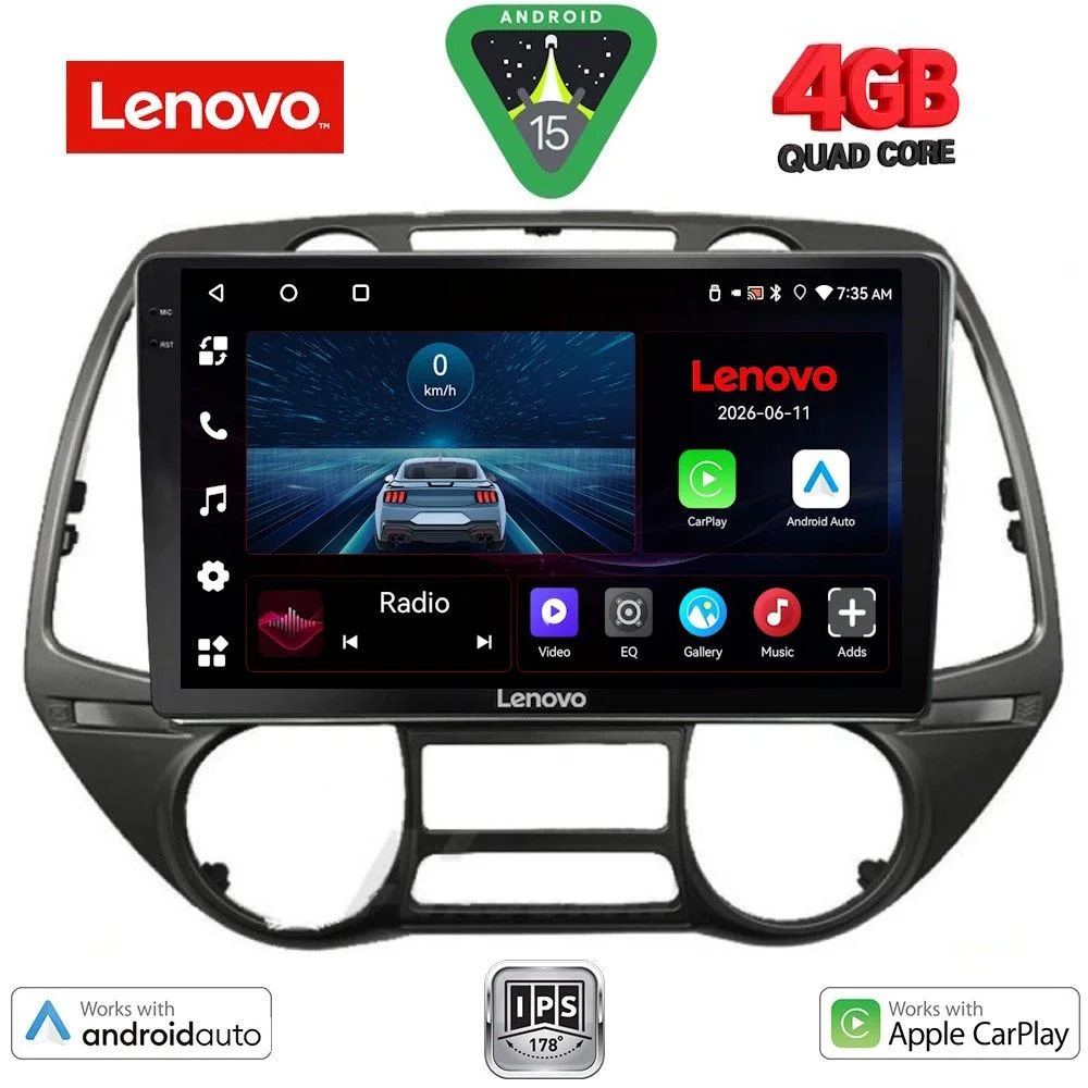 Φωτογραφία προϊόντος: LENOVO LVE 8226_CPAA (9inc) MULTIMEDIA TABLET for HYUNDAI i20 mod. 2008-2014