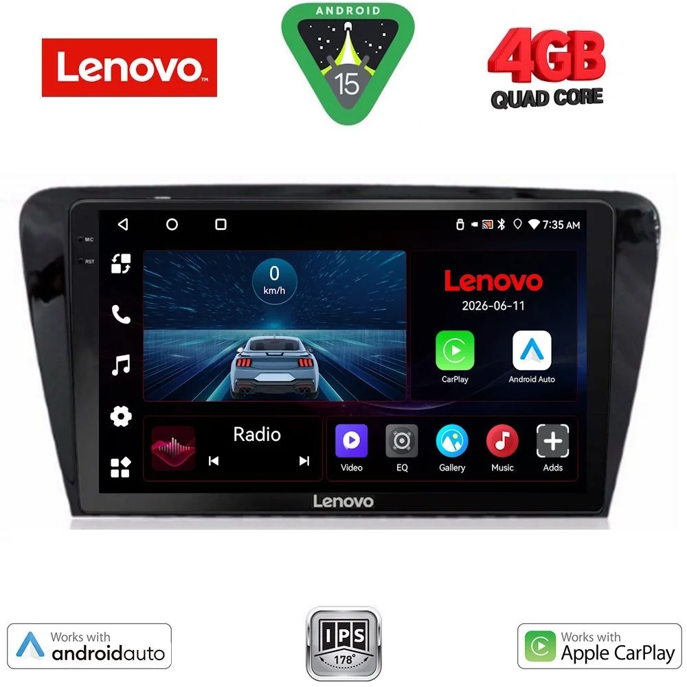 Φωτογραφία προϊόντος: LENOVO LVE 8597_CPAA (10inc) MULTIMEDIA TABLET for SKODA OCTAVIA 7 mod. 2013-2021