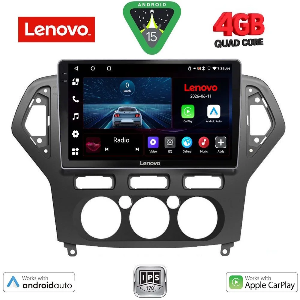 Φωτογραφία προϊόντος: LENOVO LVE 8162_CPAA A/C (10inc) MULTIMEDIA TABLET for FORD MONDEO mod. 2007-2011