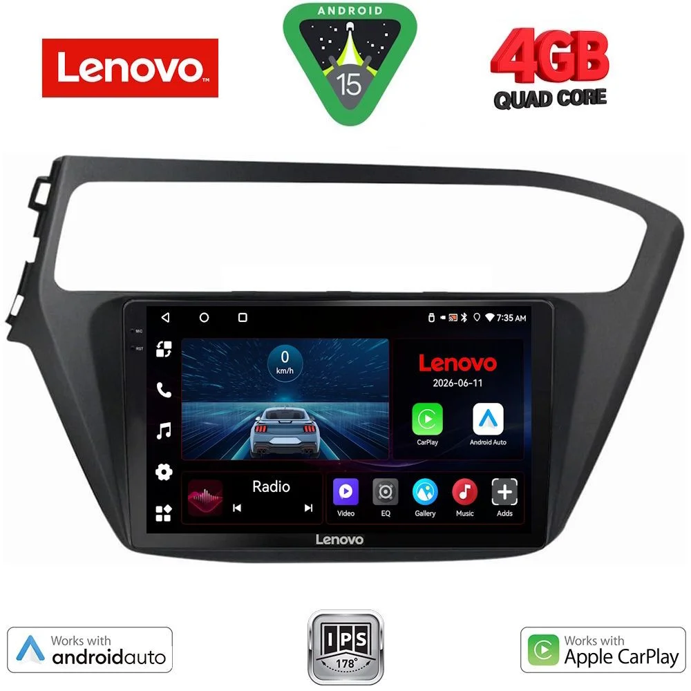 Φωτογραφία προϊόντος: LENOVO LVE 8230_CPAA (9inc) MULTIMEDIA TABLET for HYUNDAI i20 mod. 2018-2021