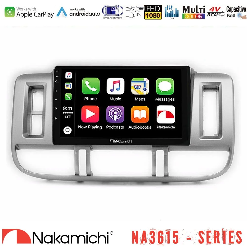 Φωτογραφία προϊόντος: Nakamichi NA3615 Series Με Wireless Carplay & Android Auto Nissan X-Trail (T30) 2000-2003 Media Station Tablet 9