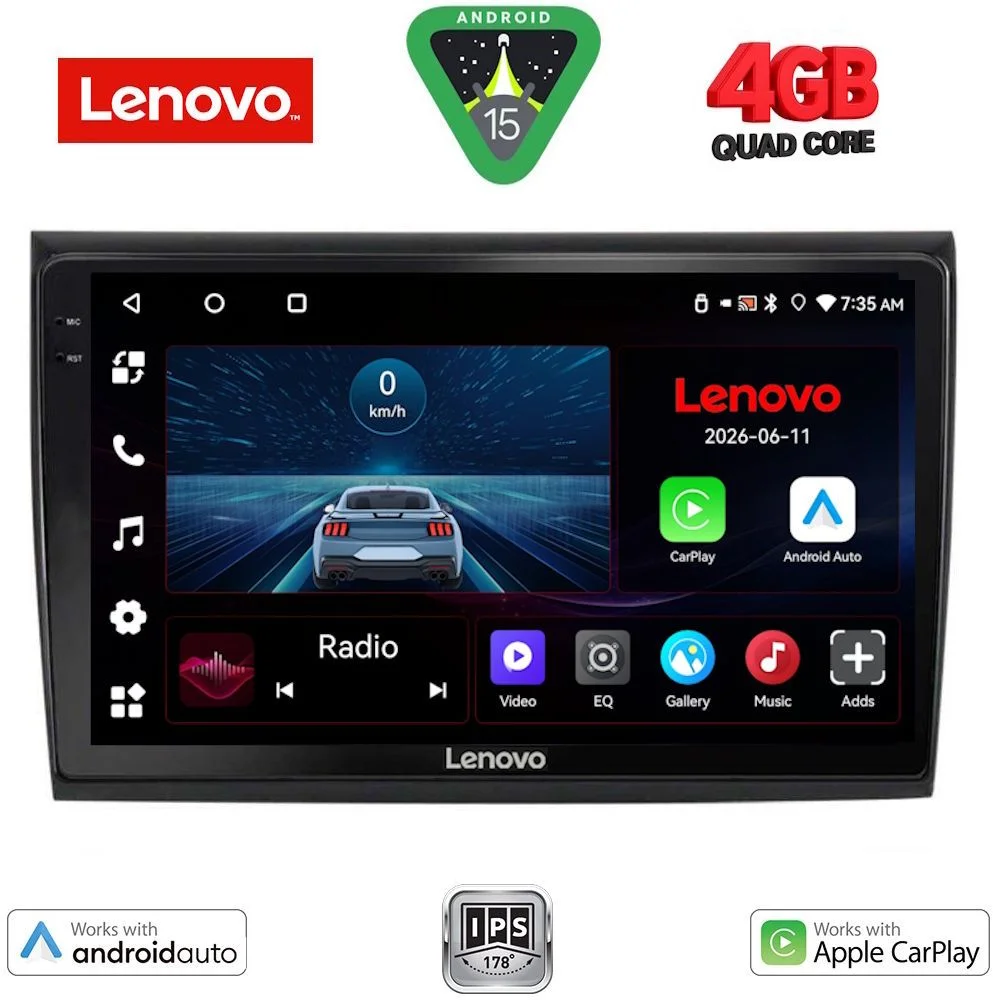 Φωτογραφία προϊόντος: LENOVO LVE 8136_CPAA (9inc) MULTIMEDIA TABLET for FIAT BRAVO mod. 2007-2019