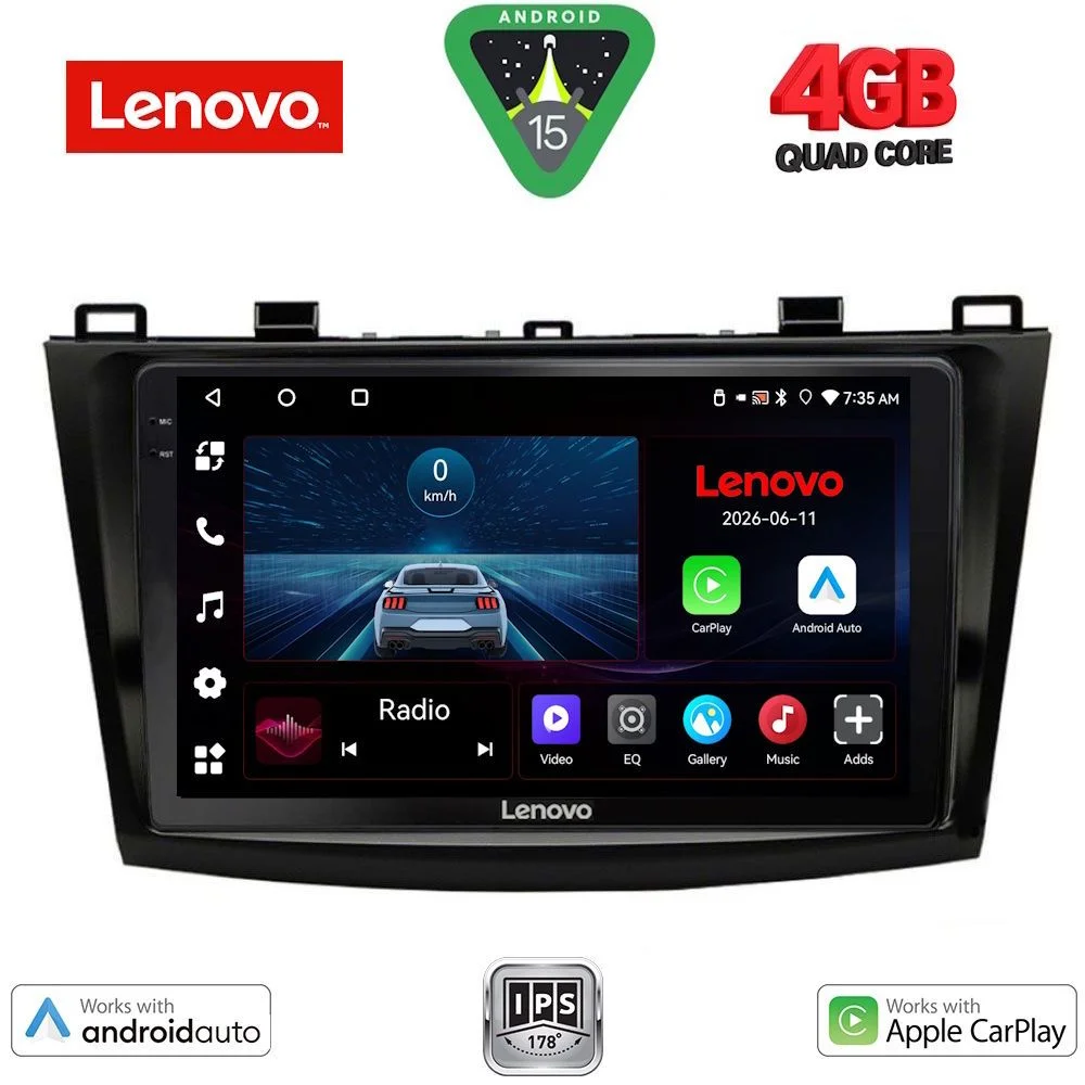 Φωτογραφία προϊόντος: LENOVO LVE 8366_CPAA (9inc) MULTIMEDIA TABLET for MAZDA 3 mod. 2009-2014