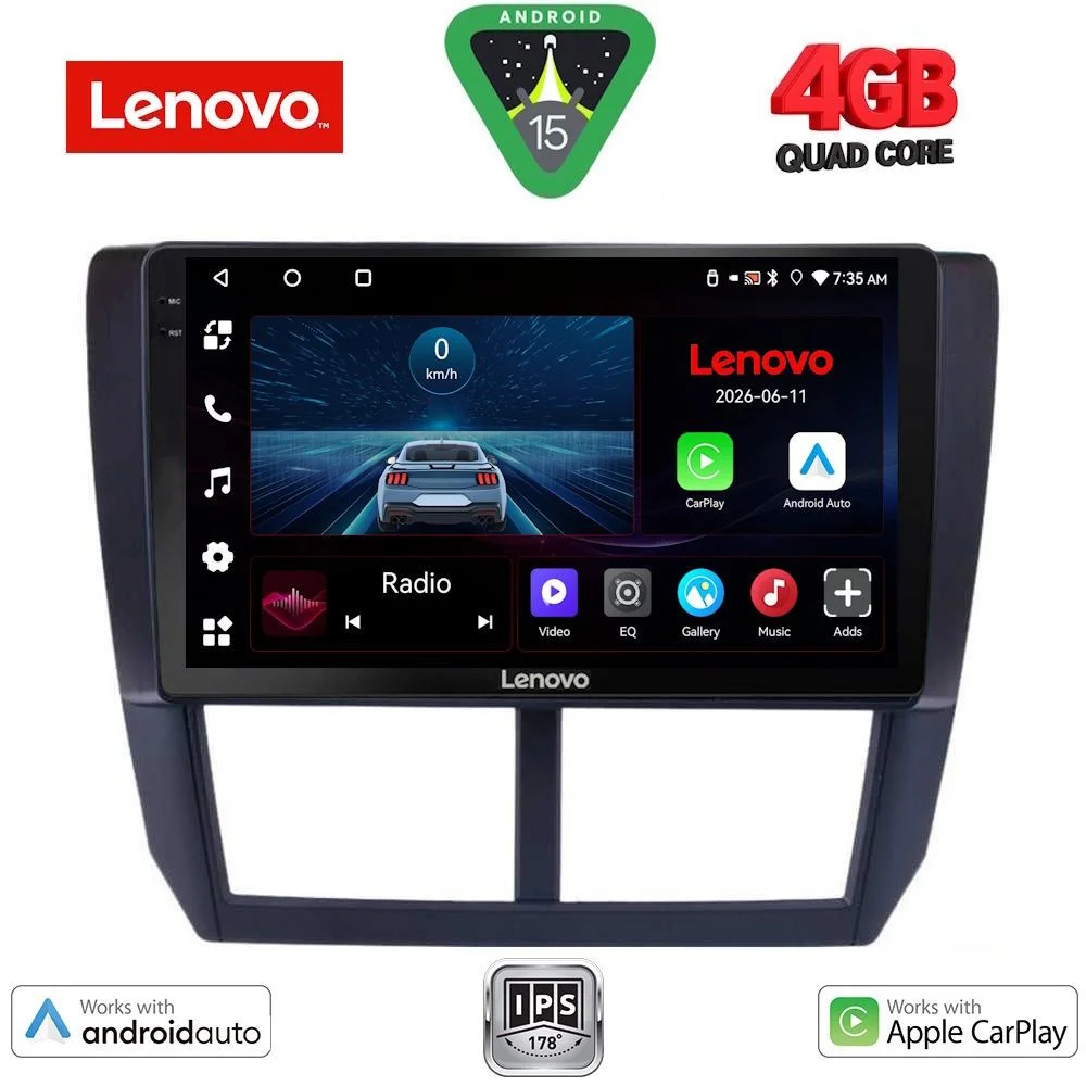 Φωτογραφία προϊόντος: LENOVO LVE 8662_CPAA (9inc) MULTIMEDIA TABLET for SUBARU FORESTER - IMPREZA - XV mod. 2008-2013
