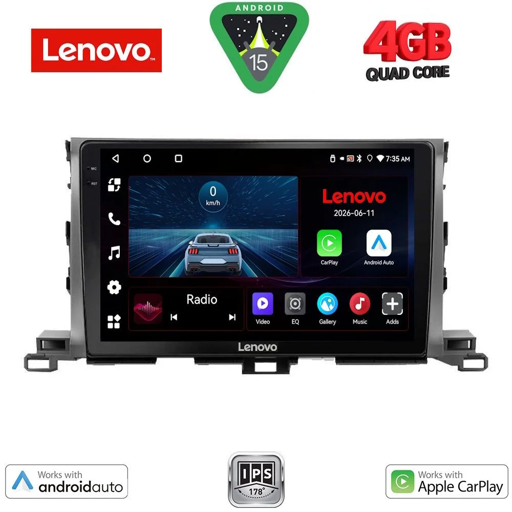 Φωτογραφία προϊόντος: LENOVO LVE 8700_CPAA (10inc) MULTIMEDIA TABLET for TOYOTA HIGHLANDER mod. 2014-2019