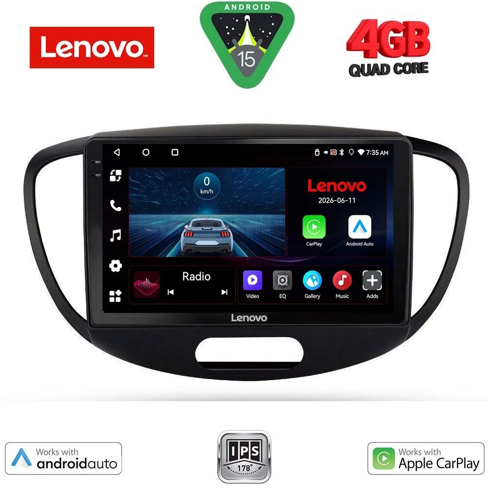 Φωτογραφία προϊόντος: LENOVO LVE 8223_CPAA (9inc) MULTIMEDIA TABLET for HYUNDAI i10 mod. 2008-2013
