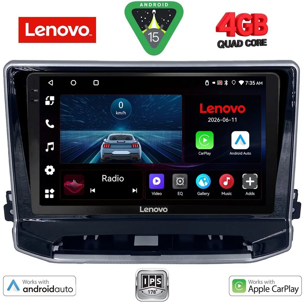 Φωτογραφία προϊόντος: LENOVO LVE 8279_CPAA (10inc) MULTIMEDIA TABLET for JEEP COMPASS mod. 2022-2026