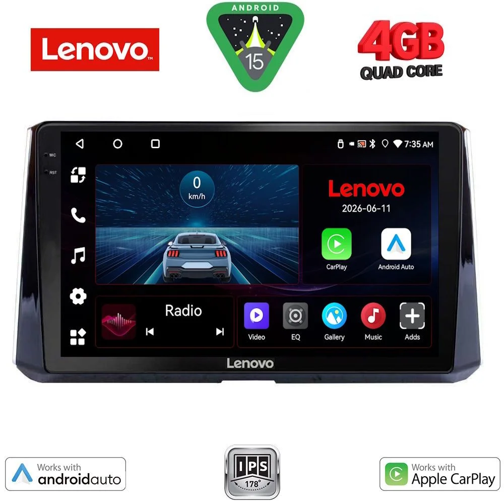 Φωτογραφία προϊόντος: LENOVO LVE 8716_CPAA (10inc) MULTIMEDIA TABLET for TOYOTA COROLLA mod. 2019-2026