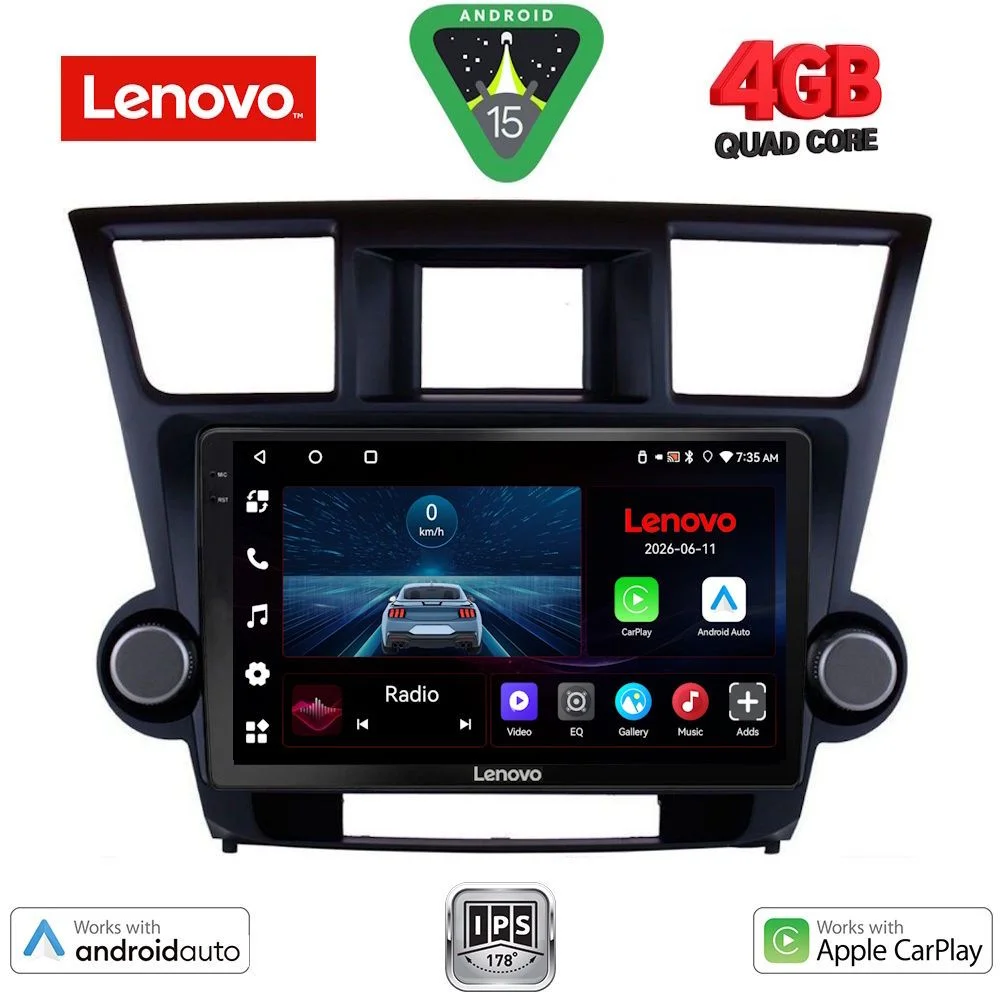 Φωτογραφία προϊόντος: LENOVO LVE 8719_CPAA (9inc) MULTIMEDIA TABLET for TOYOTA HIGHLANDER mod. 2008-2015