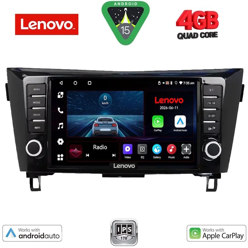 Φωτογραφία προϊόντος: LENOVO LVE 8467_CPAA (9inc) MULTIMEDIA TABLET for NISSAN QASHQAI - XTRAIL mod. 2014-2021