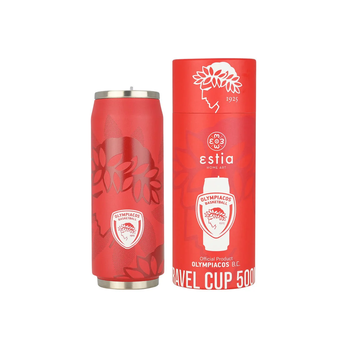 Φωτογραφία προϊόντος: ESTIA ΘΕΡΜΟΣ TRAVEL CUP OLYMPIACOS BC EDITION 500ml