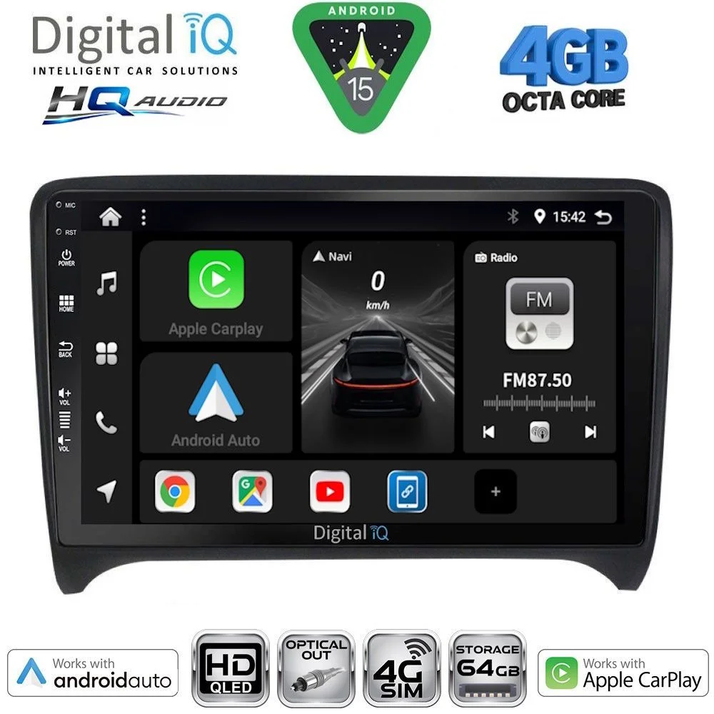 Φωτογραφία προϊόντος: DIGITAL IQ BXK 19009_CPAA (9inc) MULTIMEDIA TABLET for AUDI TT mod. 2007-2015