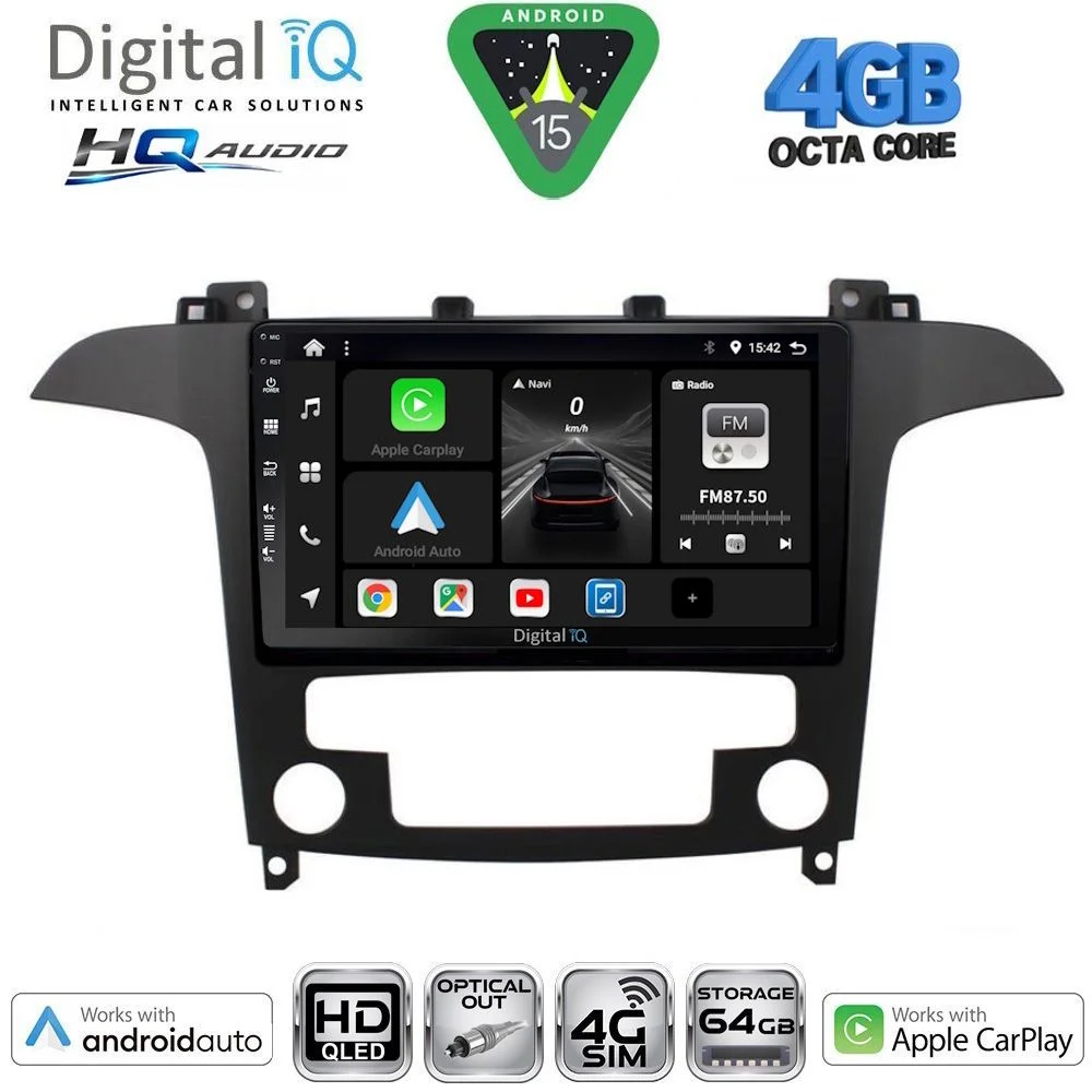 Φωτογραφία προϊόντος: DIGITAL IQ BXK 19175_CPAA CLIMA (9inc) MULTIMEDIA TABLET for FORD SMAX mod. 2006-2014