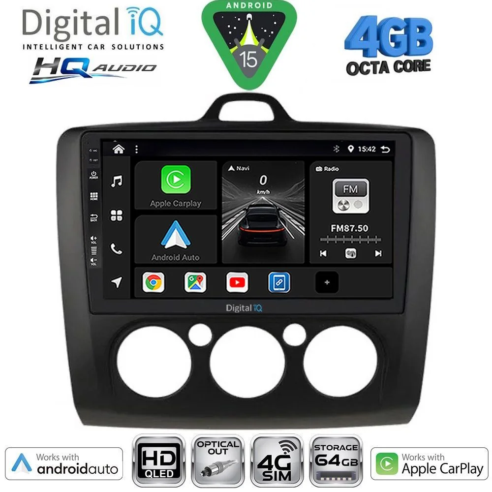 Φωτογραφία προϊόντος: DIGITAL IQ BXK 19156BL_CPAA A/C (9inc) MULTIMEDIA TABLET for FORD FOCUS mod. 2005-2012 (BLACK)