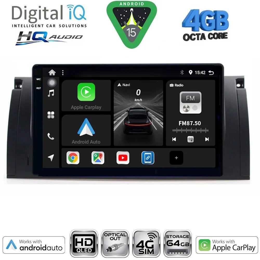 Φωτογραφία προϊόντος: DIGITAL IQ BXK 19045_CPAA (9inc) MULTIMEDIA TABLET for BMW Series 5 (E39) mod. 1997-2005 | X5 (E53) mod. 1999-2006