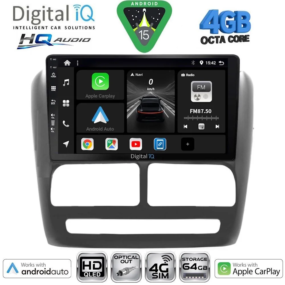 Φωτογραφία προϊόντος: DIGITAL IQ BXK 19137_CPAA (9inc) MULTIMEDIA TABLET for FIAT DOBLO mod. 2010-2015