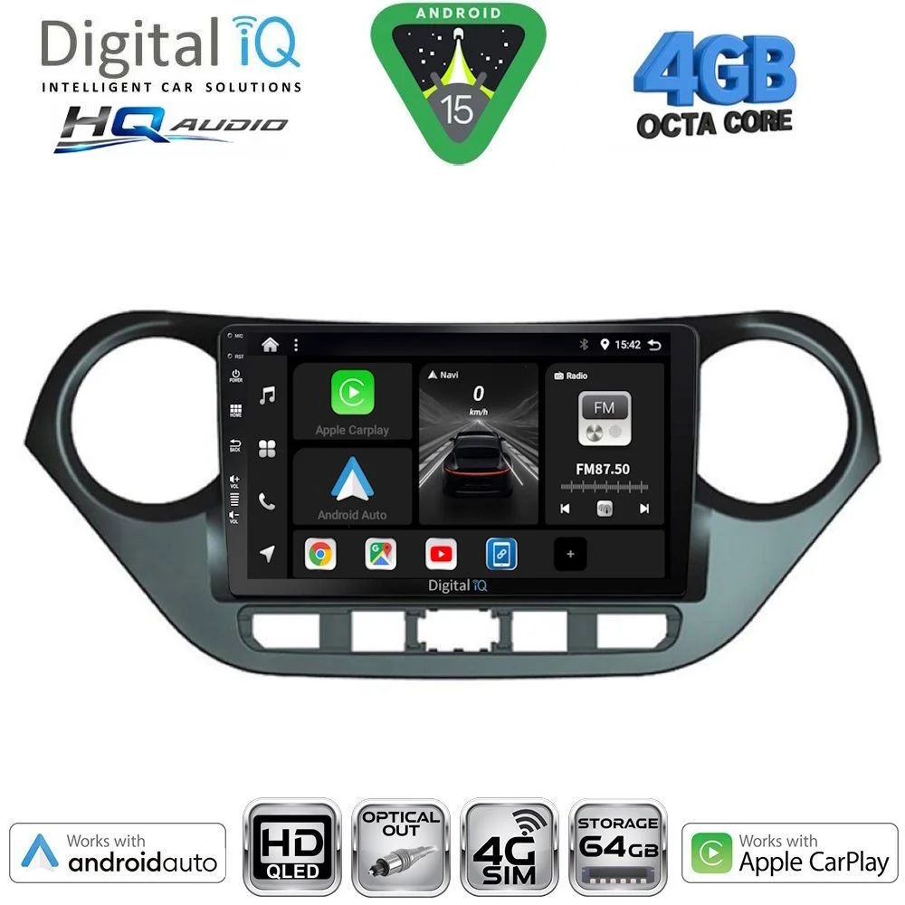 Φωτογραφία προϊόντος: DIGITAL IQ BXK 19224_CPAA (9inc) MULTIMEDIA TABLET for HYUNDAI i10 mod. 2014-2020
