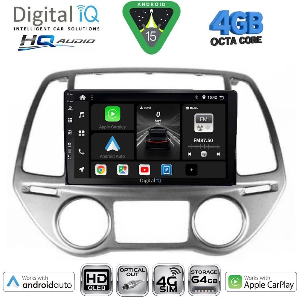 Φωτογραφία προϊόντος: DIGITAL IQ BXK 19227_CPAA CLIMA (9inc) MULTIMEDIA TABLET for HYUNDAI i20 mod. 2008-2012