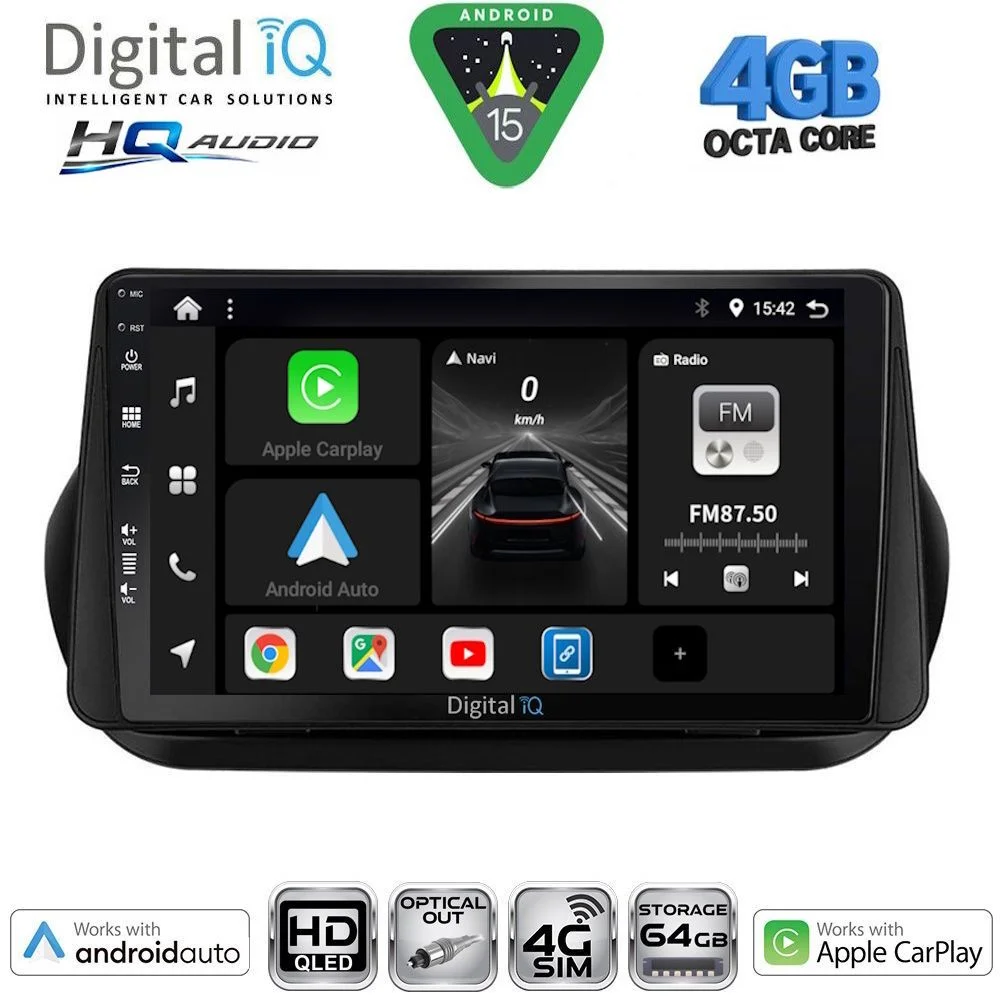 Φωτογραφία προϊόντος: DIGITAL IQ BXK 19142_CPAA (9inc) MULTIMEDIA TABLET for CITROEN – FIAT – PEUGEOT mod. 2008-2018