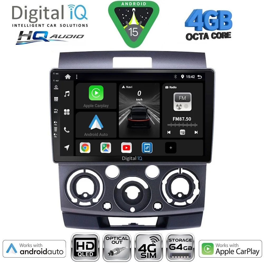 Φωτογραφία προϊόντος: DIGITAL IQ BXK 19170_CPAA (9inc) MULTIMEDIA TABLET for FORD RANGER | MAZDA BT50 mod. 2006-2011
