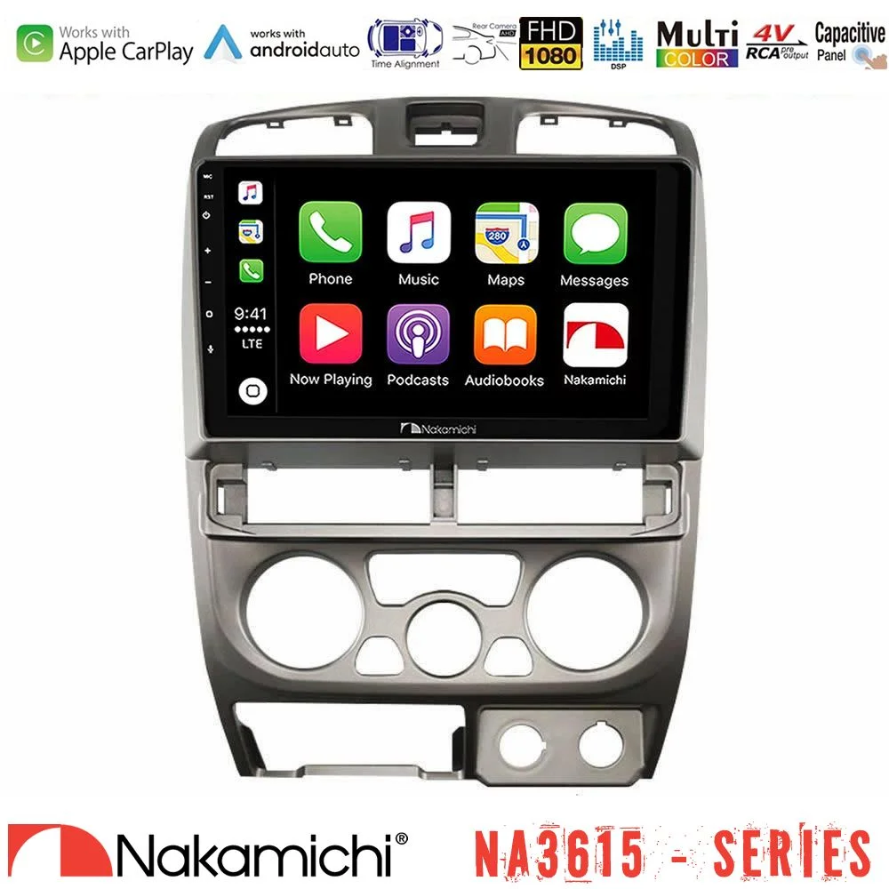 Φωτογραφία προϊόντος: Nakamichi NA3615 Series Με Wireless Carplay & Android Auto Isuzu D-Max 2004-2006 Media Station Tablet 9