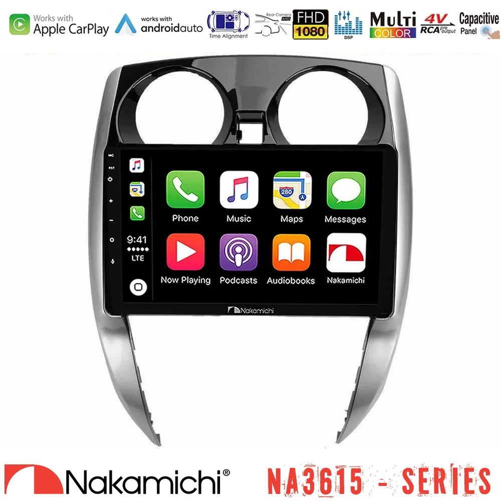 Φωτογραφία προϊόντος: Nakamichi NA3615 Series Με Wireless Carplay & Android Auto Nissan Note 2013-2018 Media Station Tablet 9