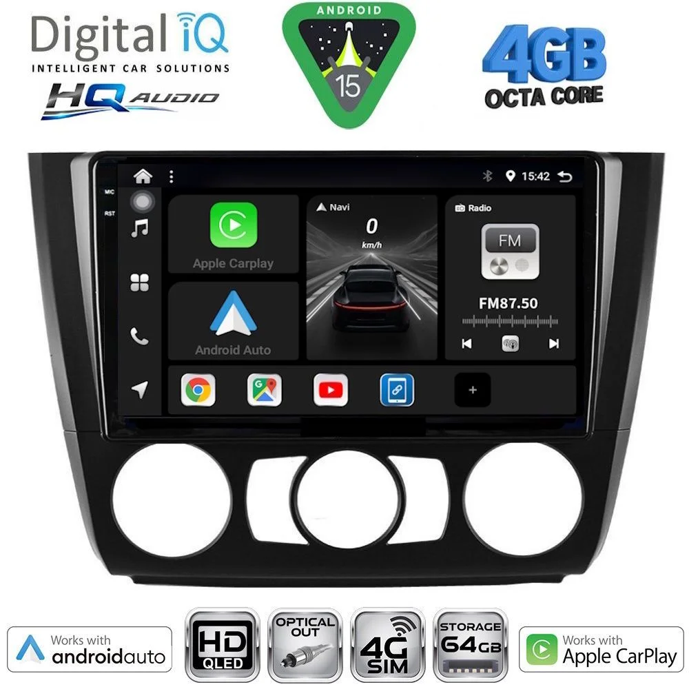 Φωτογραφία προϊόντος: DIGITAL IQ BXK 19040_CPAA A/C (9inc) MULTIMEDIA TABLET for BMW S.1 (E81-82-87-88) mod. 2004-2013