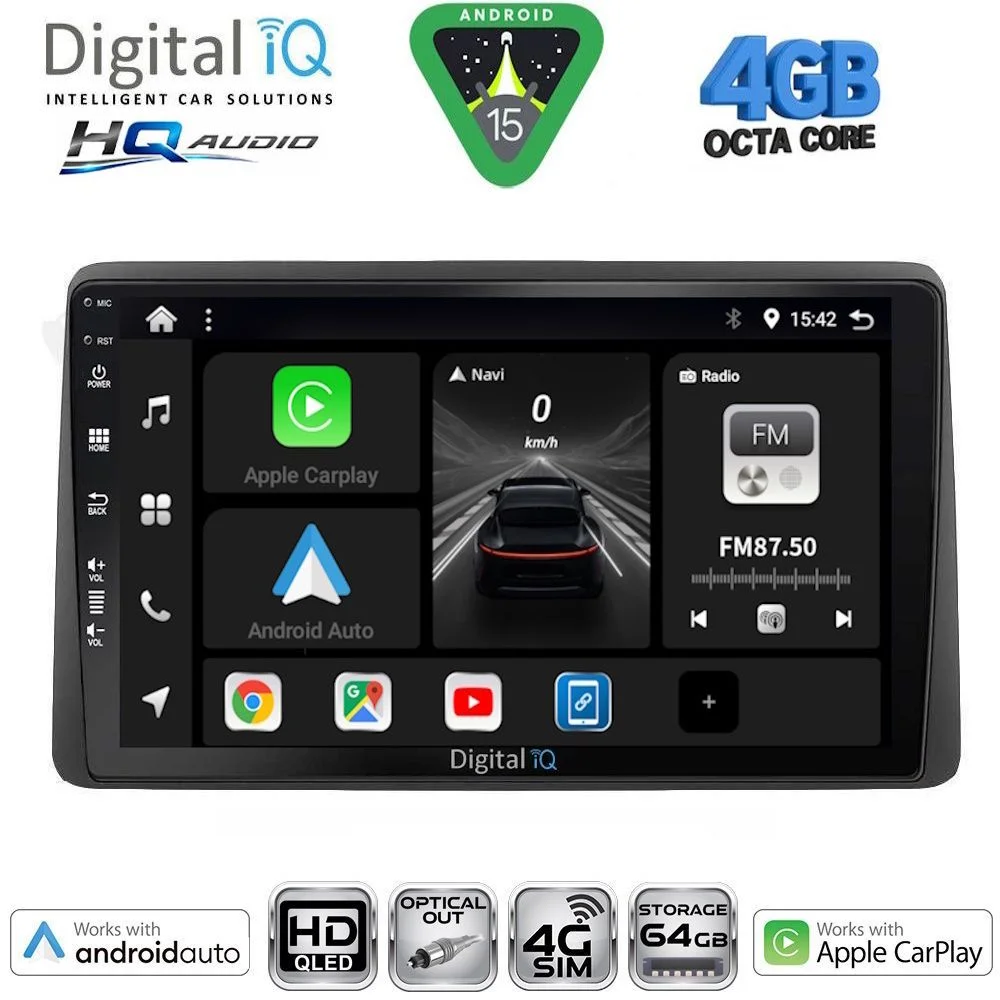 Φωτογραφία προϊόντος: DIGITAL IQ BXK 19104_CPAA (10inc) MULTIMEDIA TABLET for DACIA DUSTER mod. 2019-2026