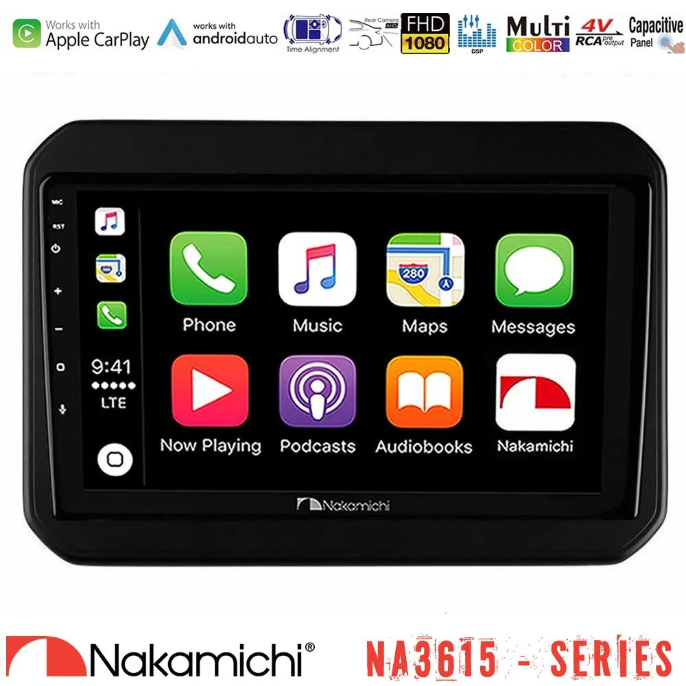 Φωτογραφία προϊόντος: Nakamichi NA3615 Series Με Wireless Carplay & Android Auto Suzuki Ignis Media Station Tablet 9
