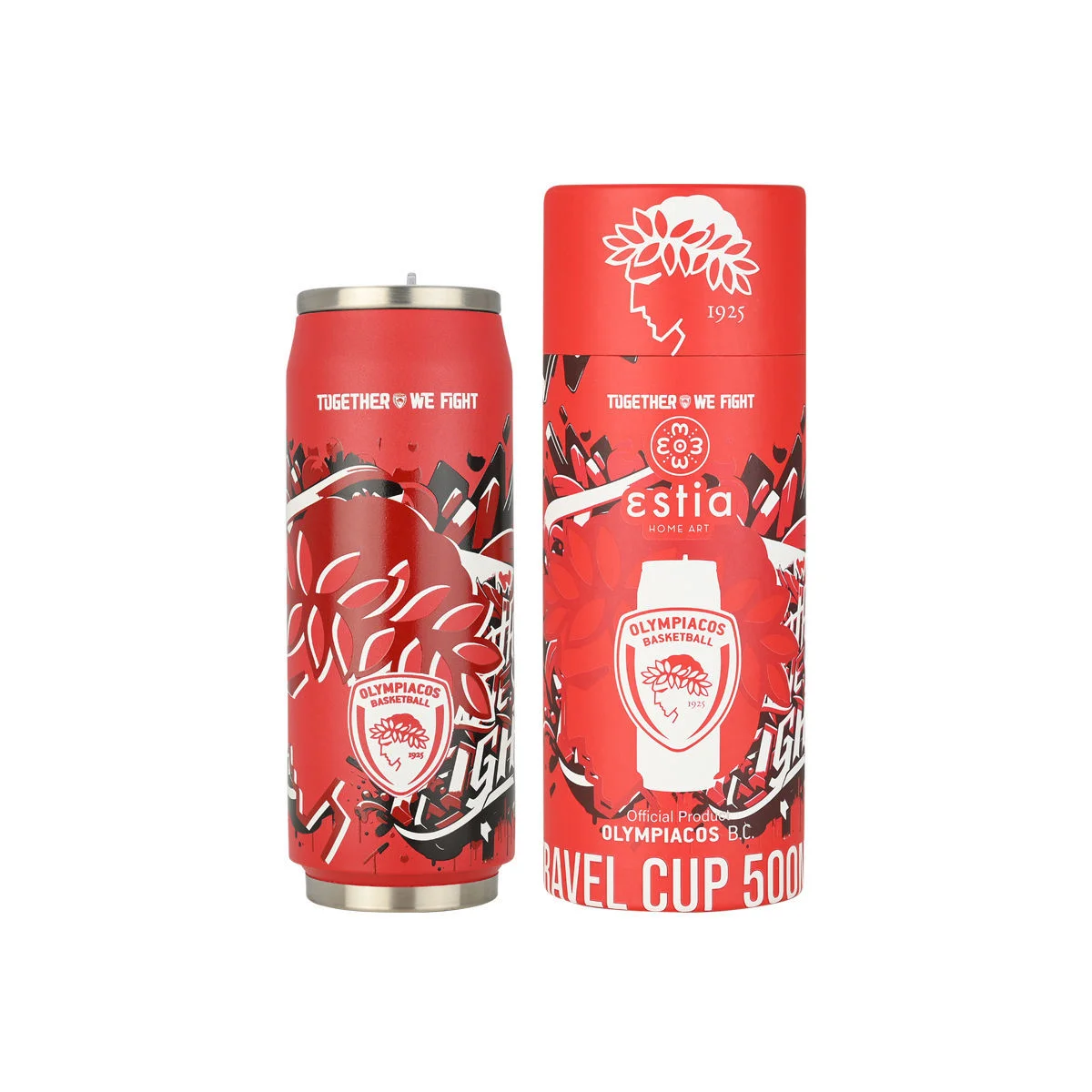 Φωτογραφία προϊόντος: ESTIA ΘΕΡΜΟΣ TRAVEL CUP OLYMPIACOS BC EDITION TOGETHER WE FIGHT 500ml