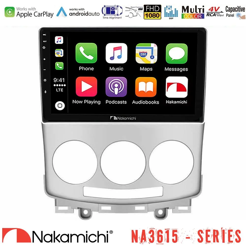 Φωτογραφία προϊόντος: Nakamichi NA3615 Series Με Wireless Carplay & Android Auto Mazda 5 2004-2010 Media Station Tablet 9